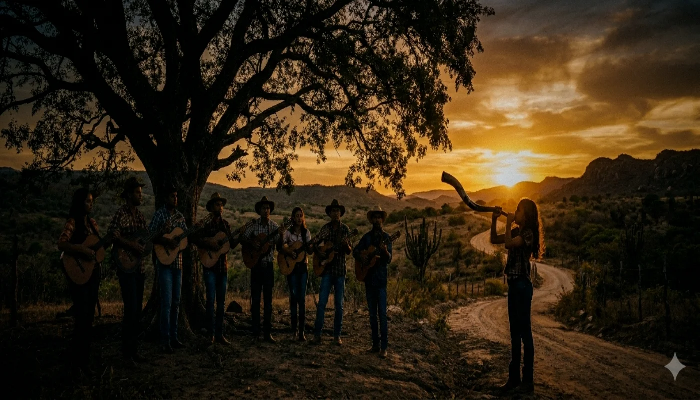 Orquestra ao pôr do sol
